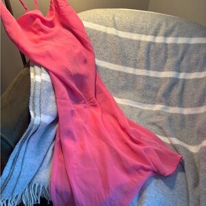 Strappy Pink Mini Dress